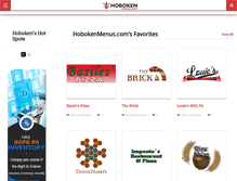 Tablet Screenshot of hobokenmenus.com